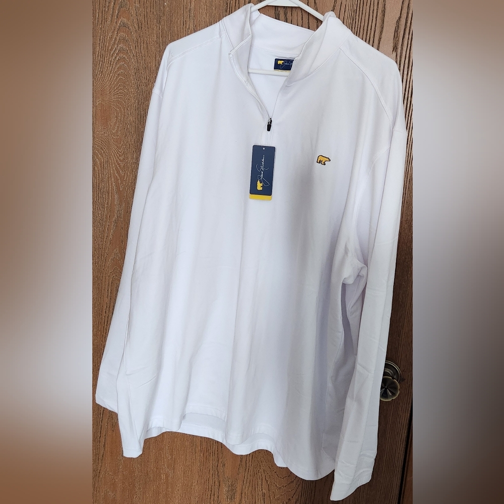 Jack Nicklaus Golden Bear White, 2XL, Golf 1/4 zip
